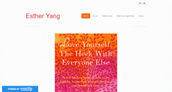 Desktop Screenshot of estheryang.com